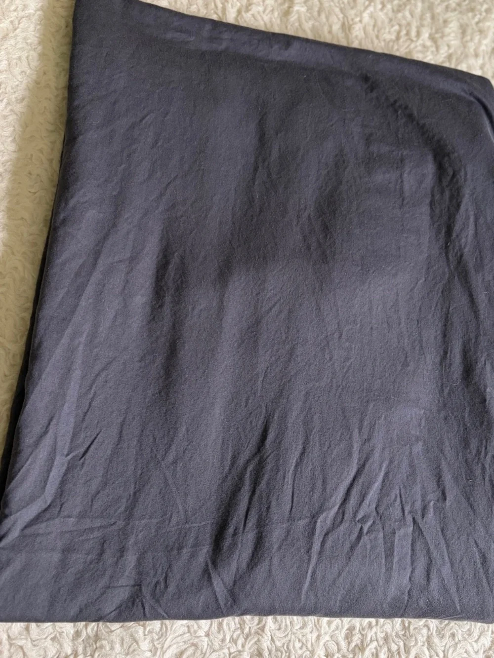 BROOKLINEN Linen Cotton Twin Twin/XL Duvet Cover BEDDING Gray Button Closure